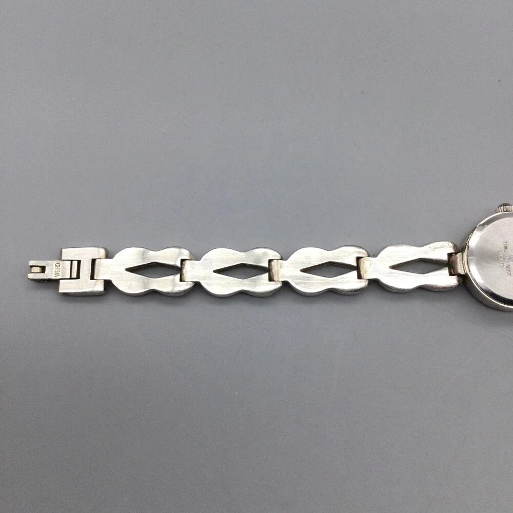 Anne Klein II Womens Watch 19mm White Dial Silver Tone Bracelet New Battery 6.5